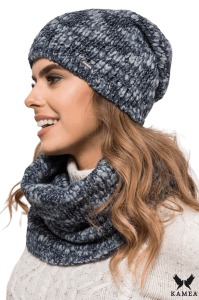 MORELINO-CZAPKA damska z polarem kolor jeans