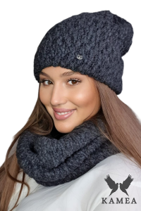 LAMIA-KOMPLET damski zimowy kolor grafitowy