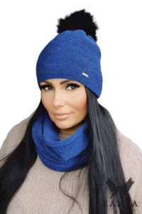 RAVELLO KOMPLET damski zimowy kolor granatowy