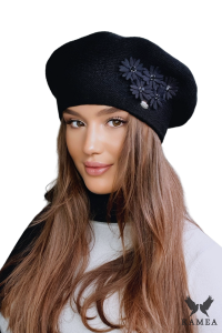TALA beret damski w kolorze czarnym
