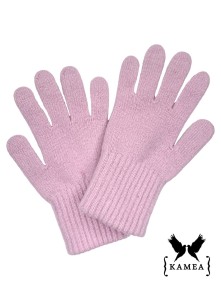 RĘKAWICZKI*01 wełniane damskie zimowe  Pink