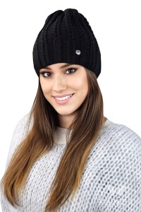 FILONA czapka damska kolor czarny