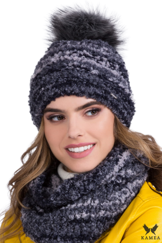 MANTA czapka damska kolor granatowy