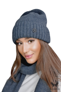 RAISA czapka damska kolor grafitowy