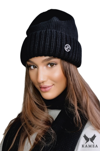 RAISA czapka damska kolor czarny