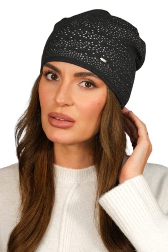 Zimowa Czapka Z Wiskozą , Nie Uczula Kolor Grafitowy Kamea-Narcyz