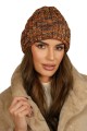 Czapka Zimowa  W Ciekawych Kolorach Odcień Rudy Kamea-Hasu