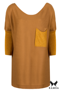 DIANA sweter kolor  musztardowy