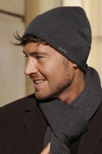 Czapka męska wełniana KAMEA LUCAS, grafit