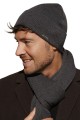 Czapka męska wełniana KAMEA LUCAS, grafit
