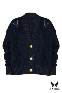 KARMEN kardigan kolor granatowy-lux