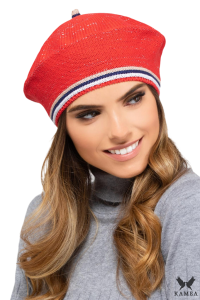 LAS PALMAS beret damski kolor czerwony