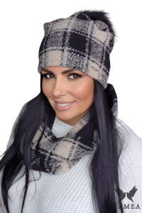 GAMBIT KOMPLET damski zimowy kolor ciemny beżowy