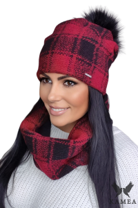 GAMBIT KOMPLET damski zimowy kolor czerwony