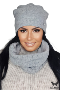 MIRIAM KOMPLET damski zimowy kolor szary