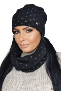 MIRIAM KOMPLET damski zimowy kolor czarny