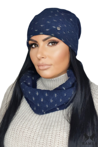 MIRIAM KOMPLET damski zimowy kolor granatowy